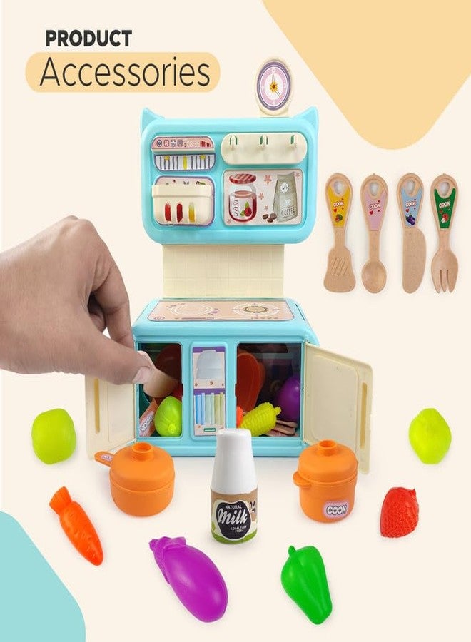 NHR Dream My Home Kitchen Set, Kitchen Set for Kids Girls Big Cooking Set | Kitchen Set | Cooking Pretend Play Set | Kitchen Toys | Girls Toys | Realistic Cooking Action (3+ Years) - Image 4